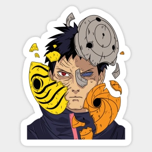 Obito Mask Anime Fanart Sticker